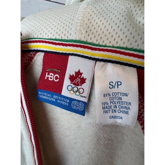 Team Canada Olympic HBC Hoodie Jacket womens Small Olympics Half Zip Sweatshirt - Picture 3 of 10